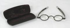 Eyeglasses, 'spectacles With Retractable Arms In Case'