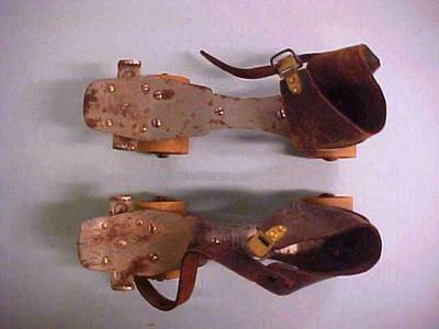 Metal Roller Skates, Pair