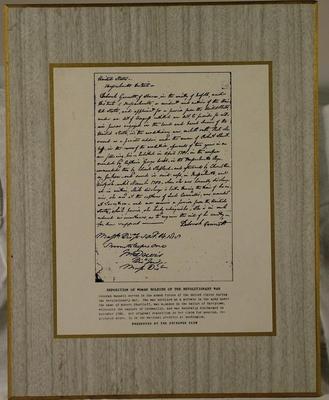 Document Reproduction Of Deposition Of Woman Soldier Of The Revolutionary War
