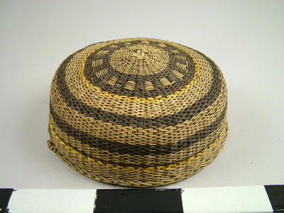 Hat, Small, Round, Woven, Rattan, Philippnes
