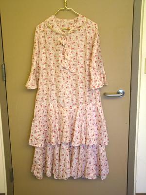 Woman's Day Dress, Pink Geometric Print, Ca.1925