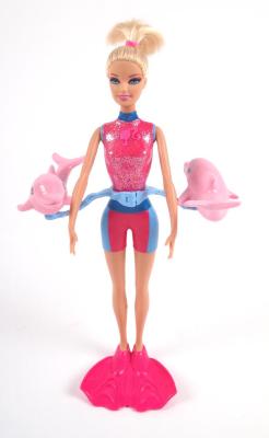 Doll, Barbie "I Can Be" Splash and Spin Dolphin Trainer 