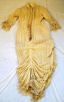 Dress, Ecru Wool