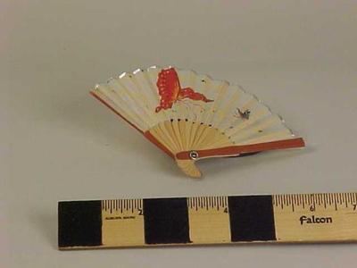 Miniature Fan With Butterflies
