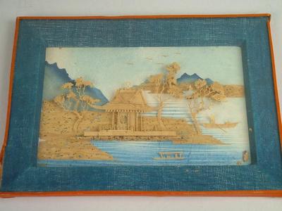 Picture, Pagoda, Trees, Boat