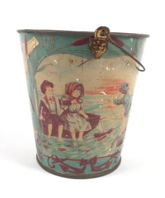 Pail, Toy, Sailing Ship And Beach Scenes