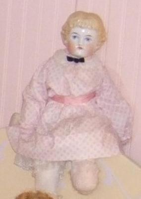 Doll, China Head With Blonde Hair
