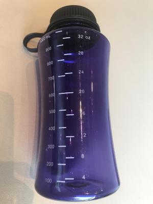 Water Bottle, Purple, Plastic