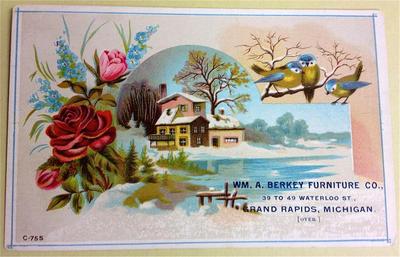 Trade Card, William A. Berkey Furniture Company