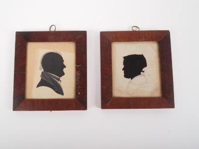 Framed Silhouette, Bust Of A Man