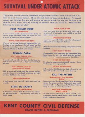 Booklet, Survival Under Atomic Attack