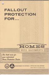 Booklet, Fallout Protection For Homes With Basements