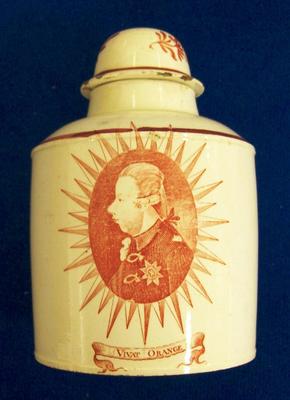 Tea Caddy With Lid, 'long Live The House Of Orange'