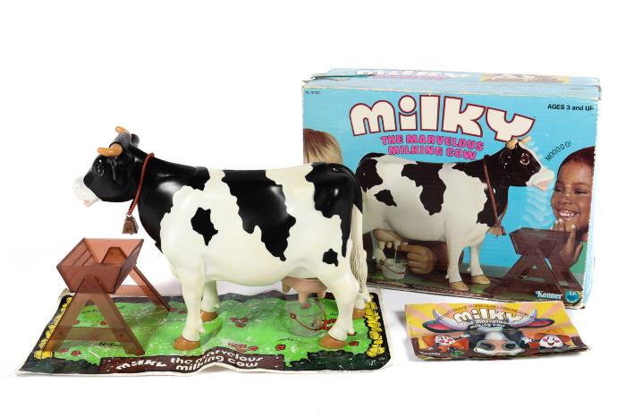 1970's milking cow toy