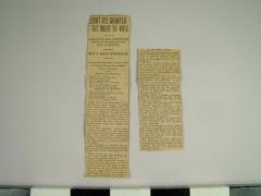 Reproduction Of Newspaper Article, Eight Are Granted The Right To Vote, Archive Collection #59