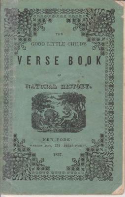 Book, 'the Good Little Child's Verse Book Of Natural History.'