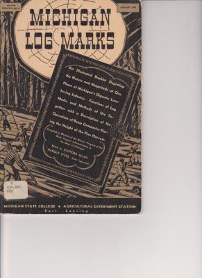 Book, 'michigan Log Marks'