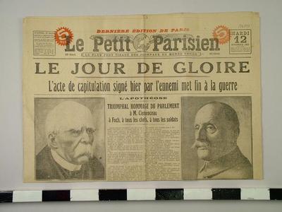Newspaper, Le Petite Parisien"