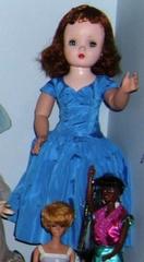 Fashion Doll In Blue Dress