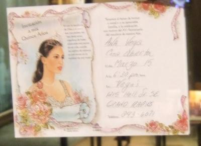 Quinceanera Invitations, 1 Package 8 Invitations In Pack
