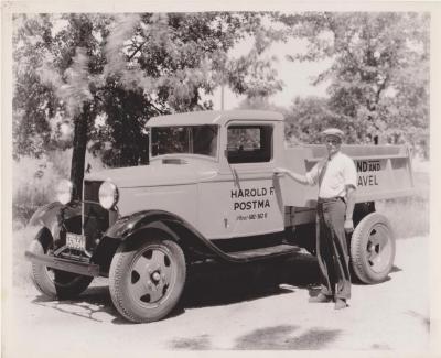 Photograph, Harold F. Postma truck