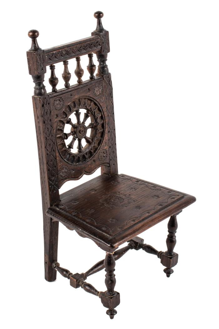 Miniature, High-Back Chair