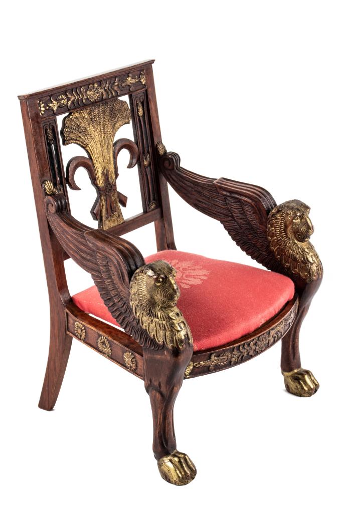 Miniature, Empire-Style Chair