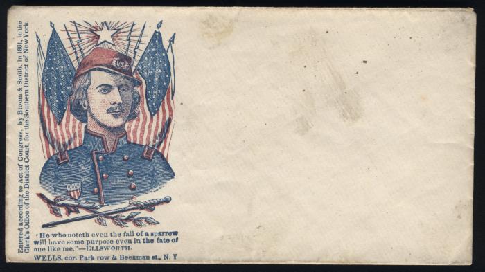Civil War Envelope, Ellsworth