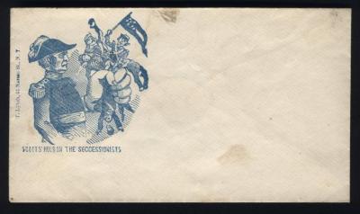 Civil War Envelope, Scott's Hold On The Seccessionists