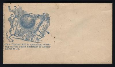 Civil War Envelope, The Union Pill