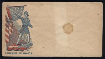 Civil War Envelope, Remember Ellsworth