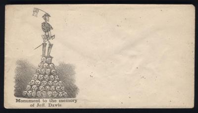 Civil War Envelope, Monument To The Memory Of Jefferson Davis