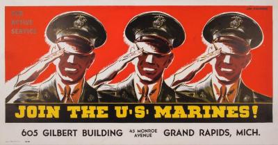 Poster, World War Ii, Join The United States Marines