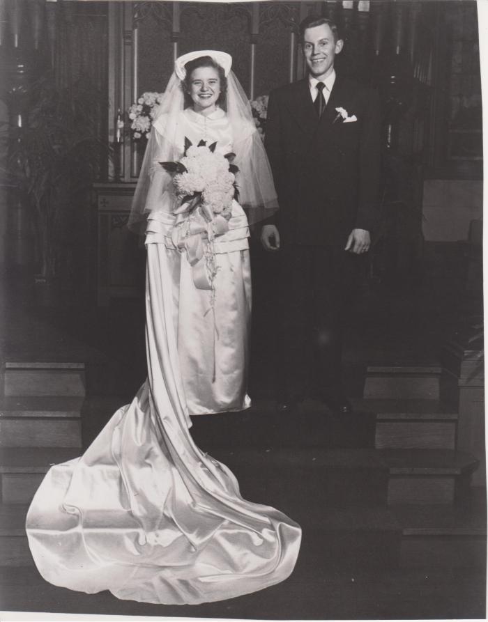 Photograph, Wedding, Barbara Lovell and Edmund R. Esenwein, Jr., 1948