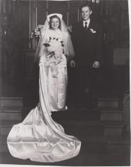 Photograph, Wedding, Barbara Lovell and Edmund R. Esenwein, Jr., 1948