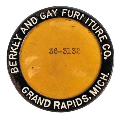 Pin-Back Button, Berkey and Gay Furniture Co.