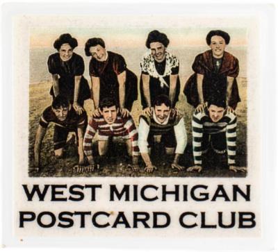 Pin, West Michigan Postcard Club