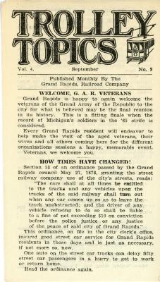 Trolley Topics Publication