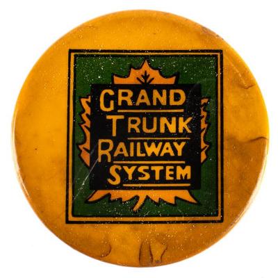 Pin-back Button, Grand Trunk Railway System
