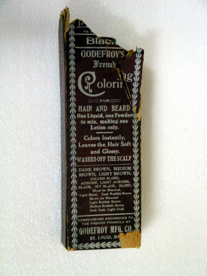 Bottle, Hair Dye, 'godefroy's Black For Hair And Beard'