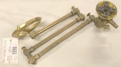 Three-arm Folding Gas Bracket With Replacement Globe