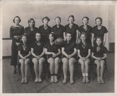 Photograph, Women's Basketball Team, 1936