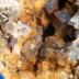Azurite in Cerussite with Fluorite and Malachite