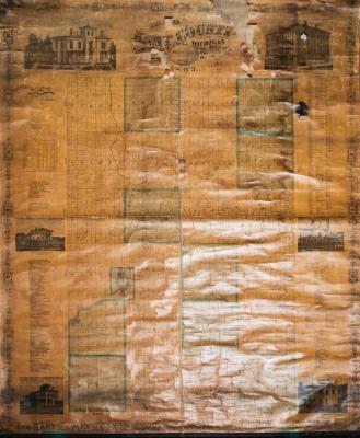 Map of Kent County Michigan, 1863