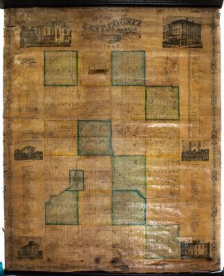 Map, 'plan Of The City Of Grand Rapids, Mich. Compiled From  Official Records And Special Surveys.'