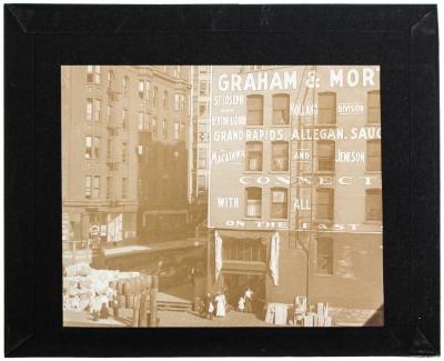 Lantern Slide, Louis & Campau Streets