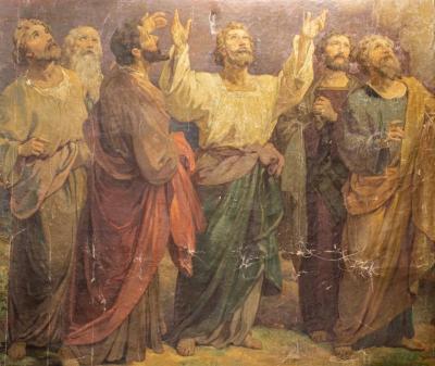 Mural, 'saints'