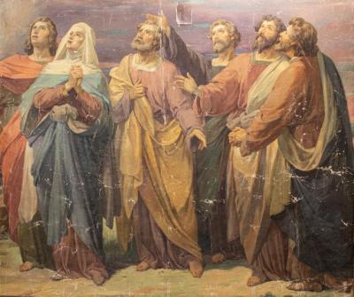 Mural, 'saints'