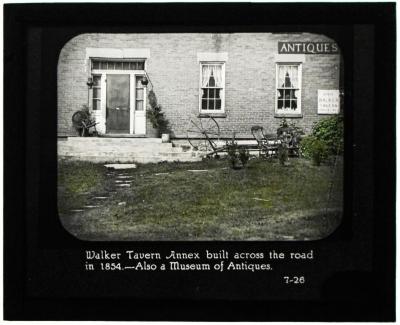 Lantern Slide, Walker Tavern Annex