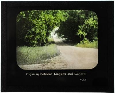 Lantern Slide, Highway Between Kingston and Clifford